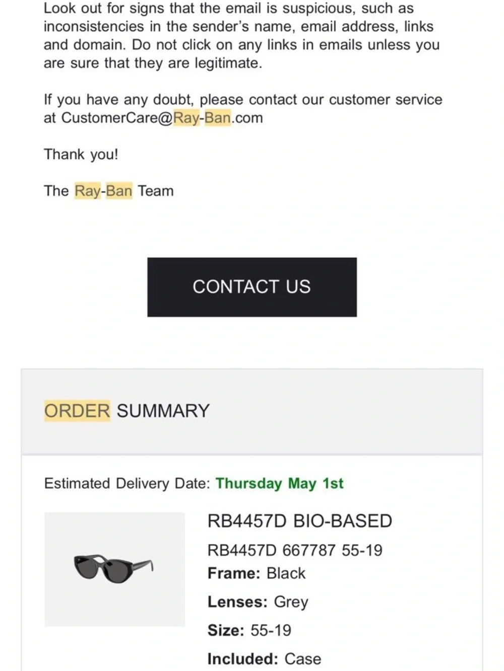 Ray-Ban Black Cat-Eye Sunglasses with Dark Lenses